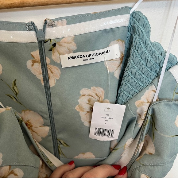 Amanda Uprichard Eden Gown in Angelonia Size Large NWT - Picture 5 of 6